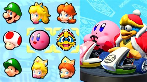 Kirby & King Dedede in Mario Kart 8 Deluxe! - YouTube