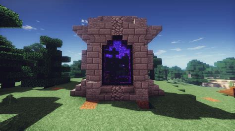 Just finished building my nether portal entrance ! ( not my design. ) : r/Minecraft