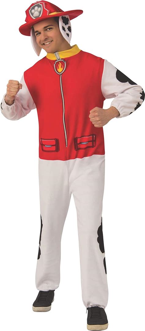 Amazon.com: Rubie's Men's Paw Patrol Adult Marshall Costume Jumpsuit : Clothing, Shoes & Jewelry