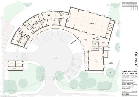 community center floor plan design - Google Search | School building design, Floor plans, Floor ...