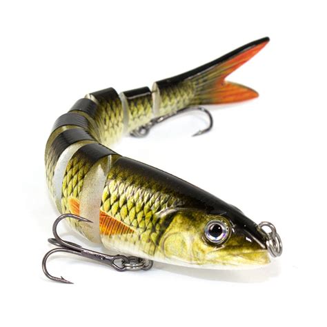 13.5cm 20g 8 Segments Big Pike Lures Lifelike Jointed Hard Lure with ...