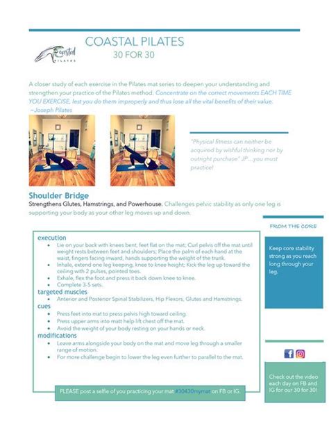 Shoulder Bridge — Coastal Pilates and Yoga