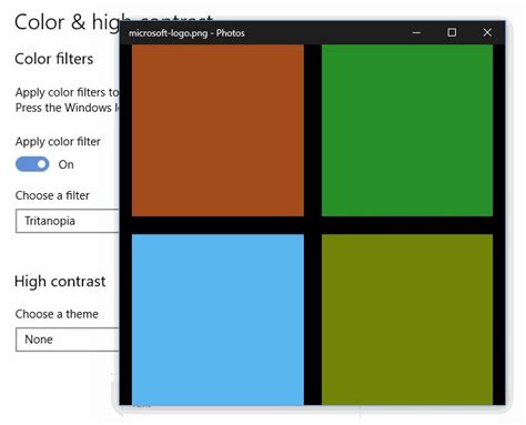 color filters - Microsoft Community