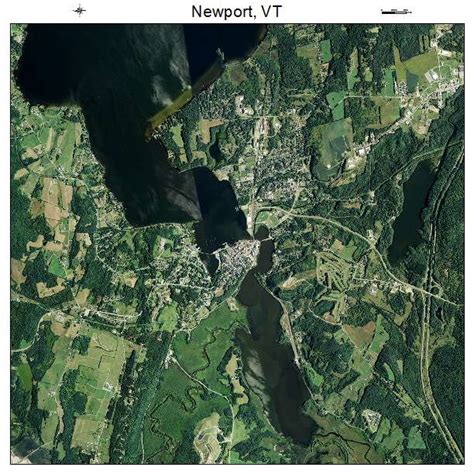 Aerial Photography Map of Newport, VT Vermont