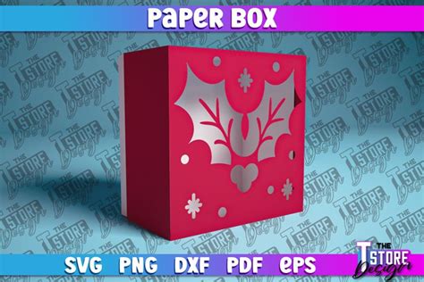 Christmas Papercut Gift Box SVG Design|Paper (2855781)