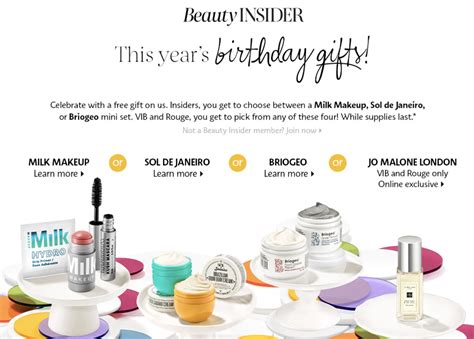 Sephora free birthday gifts in 2020 - Gift With Purchase