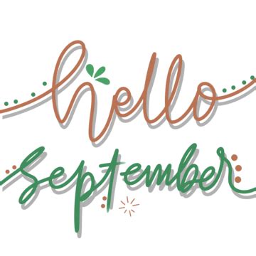 September Lettering, September, September Handwritting, Hello September ...