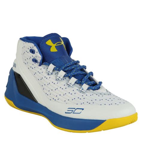 UNDER ARMOUR White Basketball Shoes - Buy UNDER ARMOUR White Basketball ...