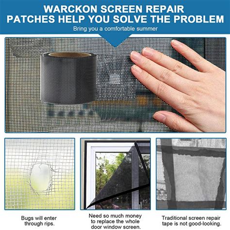 1PC Anti-Insect Fly Door Window Mosquito Screen Net Repair Tape Patch Adhesive Window Screen ...