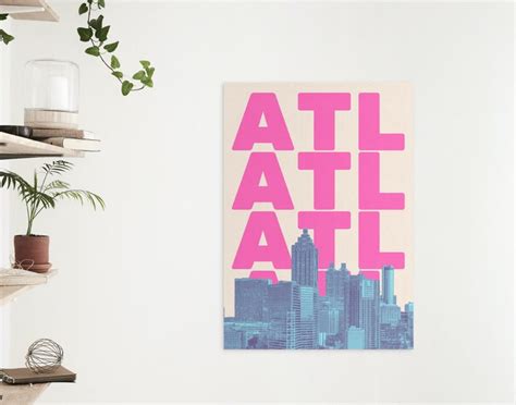 Atlanta Wall Art Atlanta Print Atlanta GA Atlanta Wall - Etsy