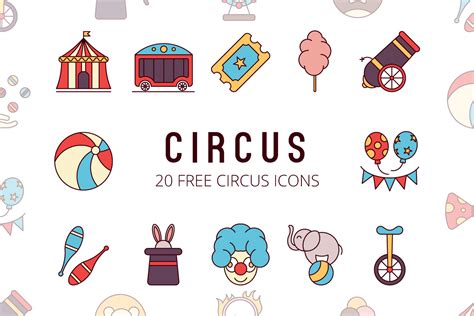 Circus Vector Free Icon Set - GraphicSurf.com