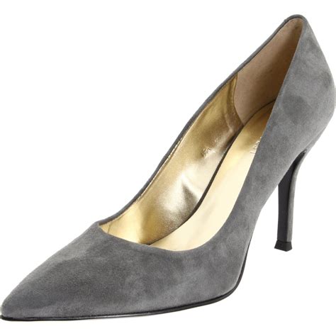 Nine West Womens Flax Pump in Gray (grey suede) | Lyst