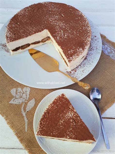 Tiramisu Cheesecake (No-Bake) | With A Blast