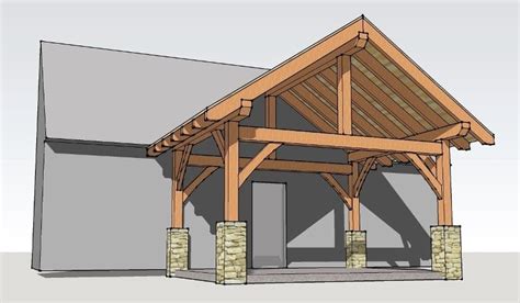 12x16 Timber Frame Porch