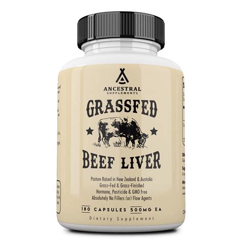 Buy Ancestral Supplements Grass Fed Beef Liver s, Supports Energy ...