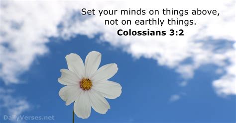 Colossians 3:2 - Bible verse - DailyVerses.net