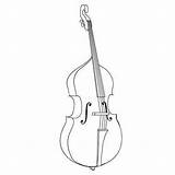 Music Instrument Coloring Book  Double bass Art Instruments sketch template