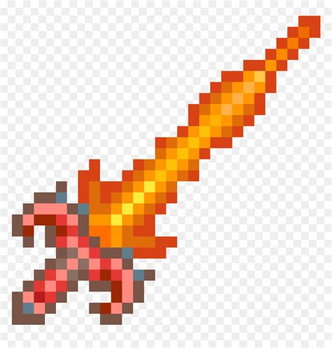 Terraria Fiery Greatsword, HD Png Download - vhv