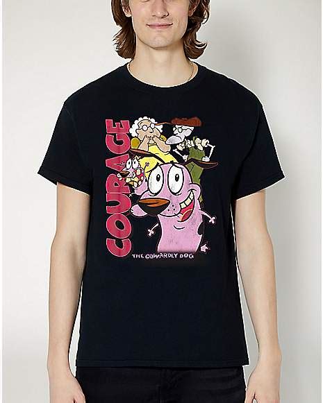 Courage the Cowardly Dog Bootleg T Shirt - Spencer's