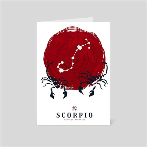 Scorpio Constellation Zodiac Sign, a card pack by Pretty Pixels - INPRNT