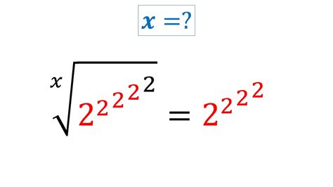 Challenging Math Problem 16 | Powertowers of 2 | Tetration - YouTube