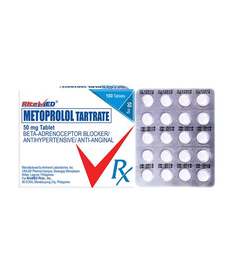 Metoprolol 50mg Tablet - Ritemed - Rose Pharmacy Medicine Delivery