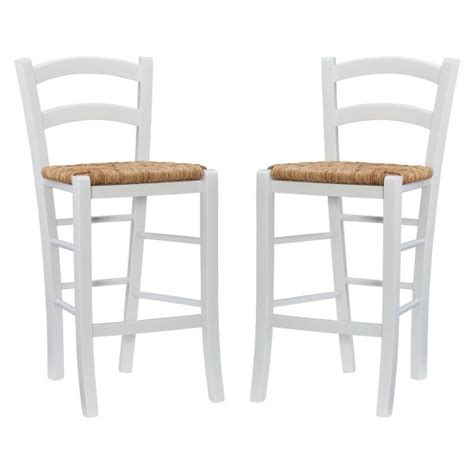 Emilo Counter Stool White Set of 2 by Linon | Counter stools, Counter ...