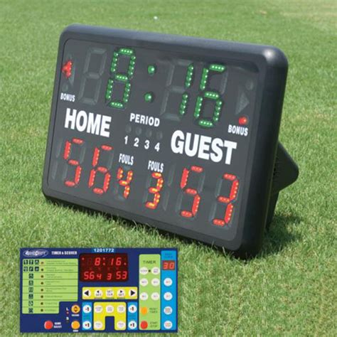 Indoor Outdoor Tabletop Scoreboard W Remote Electronic Score Board Basketball | eBay