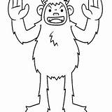 Yeti Coloring Pages Printable For Free Download sketch template