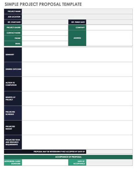 Simple project proposal template word - patchmserl