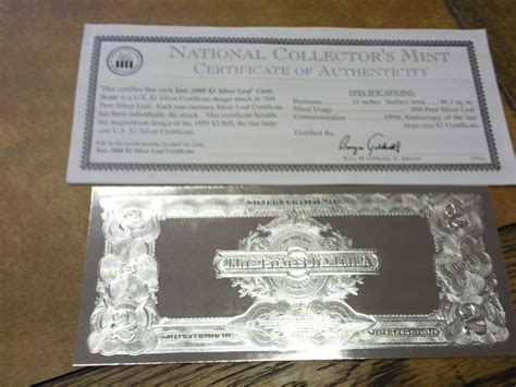 1899 Two Dollar Silver Certificate