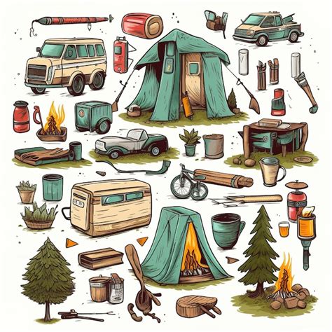 Premium AI Image | Winter vacation themed vector stickers Multiple items