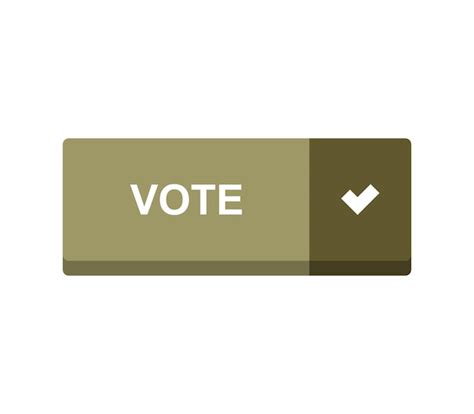 Premium Vector | Vote button