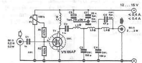 A Very Simple RF Amplifier Circuit Diagram