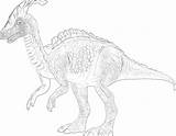 Parasaurolophus Coloring Page  Pages Mimi Panda sketch template