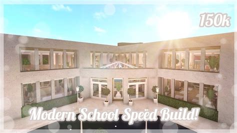 BLOXBURG I 150K SCHOOL SPEED BUILD! I GREAT FOR ROLEPLAYS I SMALL PLOT I KwlMia - YouTube