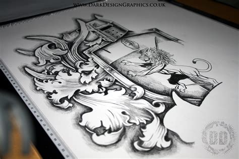 Creating A Custom Coat Of Arms Tattoo Design on Behance