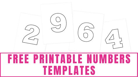 Large Printable Numbers 1 10 Pdf - Printable Form, Templates and Letter