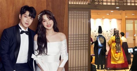 FTISLAND's Minhwan And Yulhee Look Completely Lovestruck In Wedding Photos