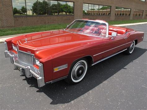 Find used 1976 Cadillac Eldorado Convertible - Firethorn Red - 500 CID Engine - 46K Miles in ...