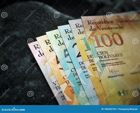 Venezuela Bolivar Banknotes.All Serie in Bolivar Banknotes Stock Photo - Image of commerce ...