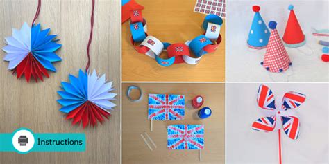 Union Jack Crafts Pack to use in honour of the Coronation.