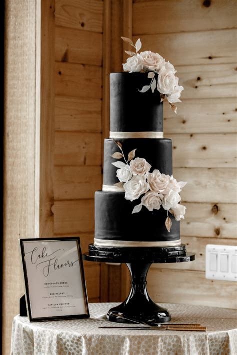 5 Dark Wedding Cake Ideas for a Black Wedding | The Wedding Shoppe