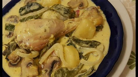 Receta de pollo con crema casera 🍄🌶🍅🌮 | Pollo a la crema, Pollo con rajas, Recetas de comida fáciles