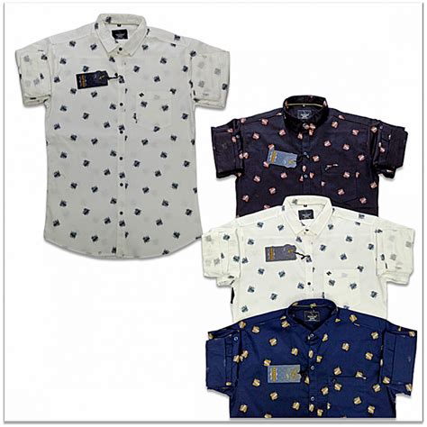 Buy Wholesale Slim Fit Printed Casual men Shirt at Jeanswholesaler.in