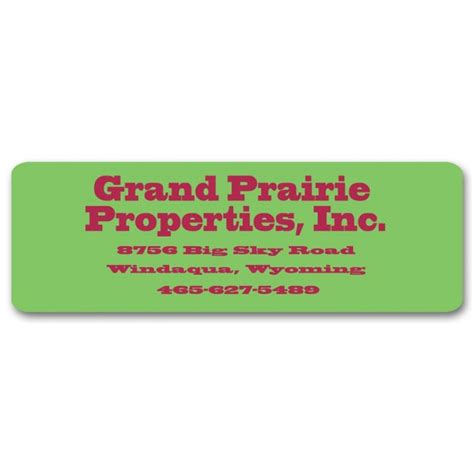 Business Address Labels