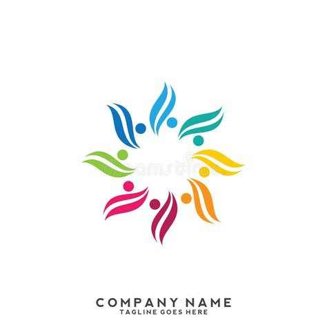 Creative People Logo Design Template Stock Vector - Illustration of help, graphic: 157786216