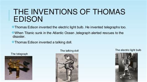 Thomas Edison the inventor