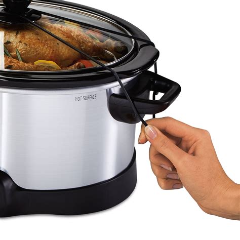 Hamilton Beach 33453R 5 Quart Kitchen Automatic Programmable Slow Cooker w/ Lid | eBay