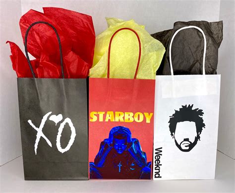 The Weeknd Favor Bag The Weeknd Gift Bag The Weeknd Birthday | Etsy